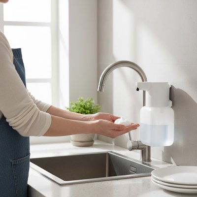 Distributeur de savon automatique | Sans Contact - La cuisine et ses accessoires.com