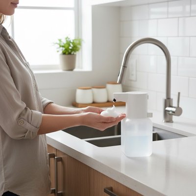 Distributeur de savon automatique | Sans Contact - La cuisine et ses accessoires.com
