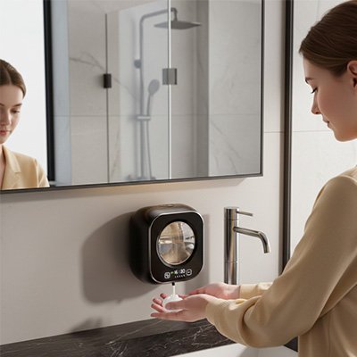 Distributeur de savon automatique​ une charge dure 20000 fois d'utilisations