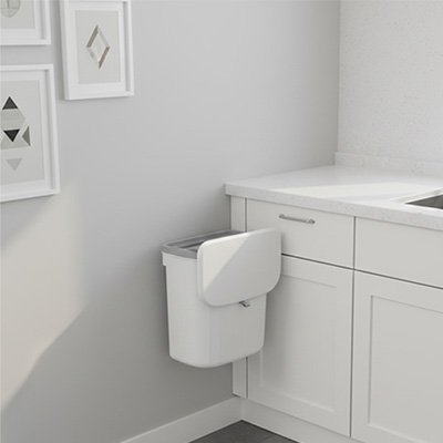 Poubelle murale | Compacte, optimise l'espace - La cuisine et ses accessoires.com