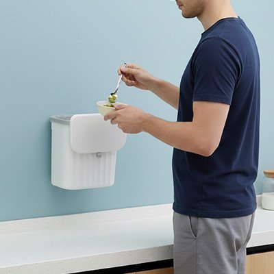 Poubelle murale | Compacte, optimise l'espace - La cuisine et ses accessoires.com